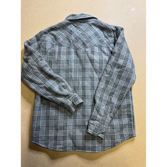 Cody James Men Plaid Flannel Sherpa Lined Western Shirt Jacket Size M - Picture 6 of 6